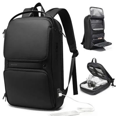 Picture of BANGE Bg-7261 Men Smasher Waterproof Business Laptop Backpack with USB Charging Port