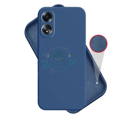 Picture of Premium Liquid Silicone Phone case for Oppo A58 4G / Oppo A78 4G Liquid Silicon Mobile Back Case Soft Silicone Phone Cover