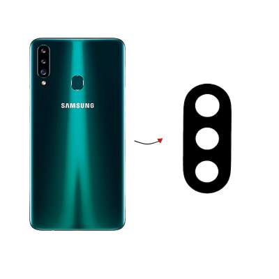 Picture of For Samsung Galaxy A20s camera main glass Rear Facing Camera Glass Lens Replacement