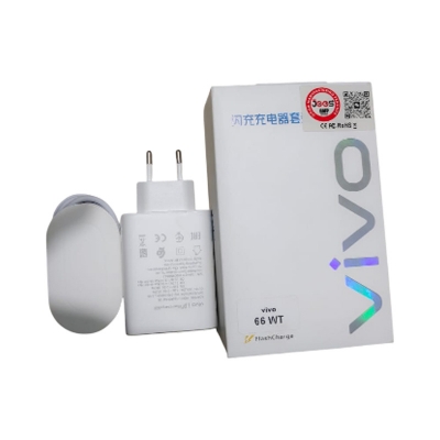 Picture of origenal Vivo 66W FlashCharge 2.0 Charger for Vivo X Series & Latest/5G Phones.For Vivo V23 , V23e , V23e 5G , V23 5G , V23 Pro , V25 , V25 , Y35 ,Y55 , Y76 5G , Y75 ,  Y78 , Y78+ , iQOO Z7 , iQOO Z7s , iQOO Pad , X70 Pro