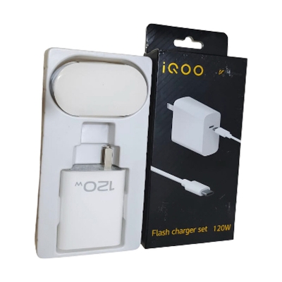 Picture of vivo iQOO Z7 Pro / Vivo T2 Pro 5g / Vivo S17e Flash Charger Power Adapter,IQOO Charger V12066LOAO FlashCharger Cesan Type C Untuk vivo iQOO Z7 Pro / Vivo T2 Pro 5g / Vivo S17e