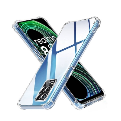 Picture of Transparent back cover For Realme 8 5G / Realme 8S 5G / Realme 9 5G (India) Luxury transparent Protect Back Cover Soft Case