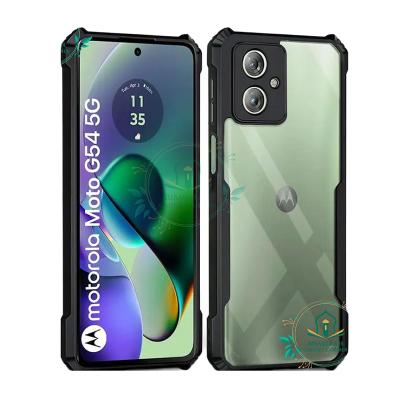 Picture of Xundd Back Cover for Motorola Moto G54 5G Transparent Hybrid Hard PC Back Bumper