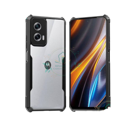 Picture of Xundd Back Cover for Motorola Moto G34 5G Transparent Hybrid Hard PC Back Bumper