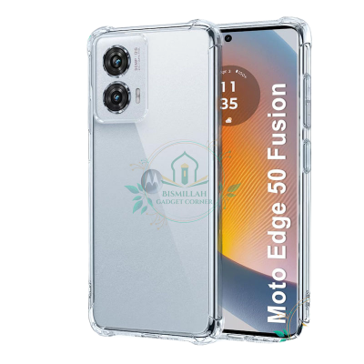 Picture of Transparent back cover For Motorola Edge 50 Fusion Luxury transparent Protect Back Cover Soft Case