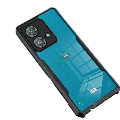 Picture of Xundd Back Cover for Motorola Edge 40 Neo 5G Transparent Hybrid Hard PC Back Bumper