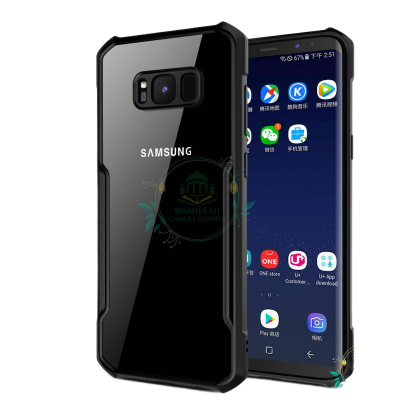 Picture of Xundd Back Cover for Samsung Galaxy S8 5G Transparent Hybrid Hard PC Back Bumper