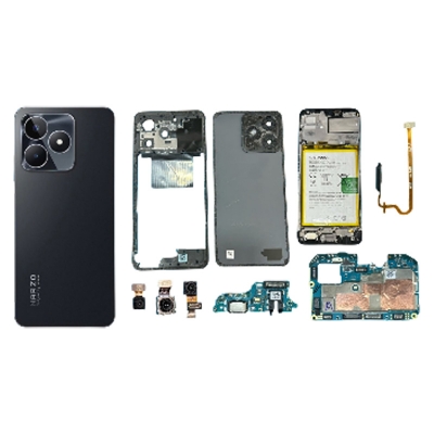 Picture of realme narzo n53 Full Body Housing / Middle Frame Chassis with Back Panel