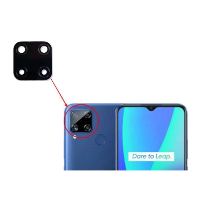 Picture of For Realme C15 camera main glass Rear Facing Camera Glass Lens Replacement