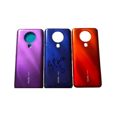 Picture of Tecno Spark 6 Battery Cover Door Housing case Glass cover for Back Battery Cover