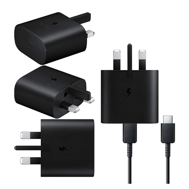 Picture of Original  Samsung 25W Super fast  charger 25W Travel Adapter 3pin with USB Type-C To Type-C Cable