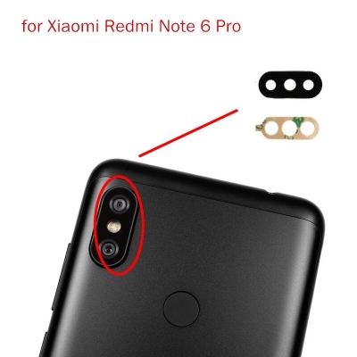 Picture of For Xiaomi Redmi Note 6 Pro camera main glass lens Rear Facing Camera Glass Lens Replacement