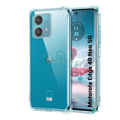 Picture of Transparent back cover For Motorola Edge 40 Neo 5G Luxury transparent Protect Back Cover Soft Case