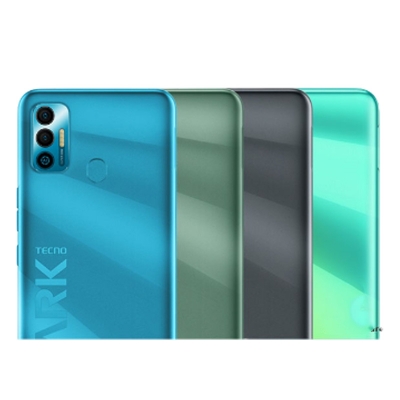 Picture of টেকনো স্পার্কের জন্য ব্যাক প্যানেল কভার 7-নীল-কালো-সবুজ-সাদা