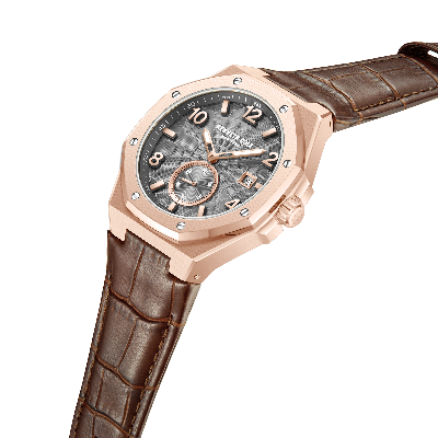 Picture of SB.1.10419-5 Chronograph Wrist Watch With Leather Strap