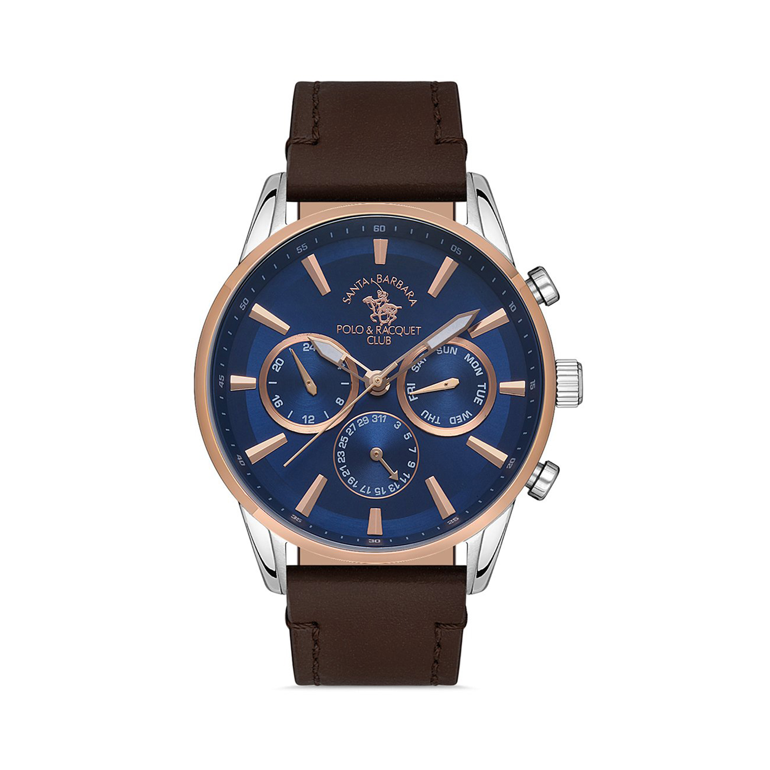 Picture of SB.1.10419-2 Chronograph Wrist Watch With Leather Strap