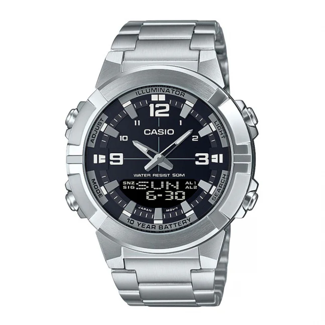 Picture of Casio AMW-870D-1AVDF Standard Dual Time Chain Watch