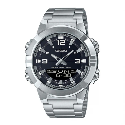 Picture of Casio AMW-870D-1AVDF Standard Dual Time Chain Watch
