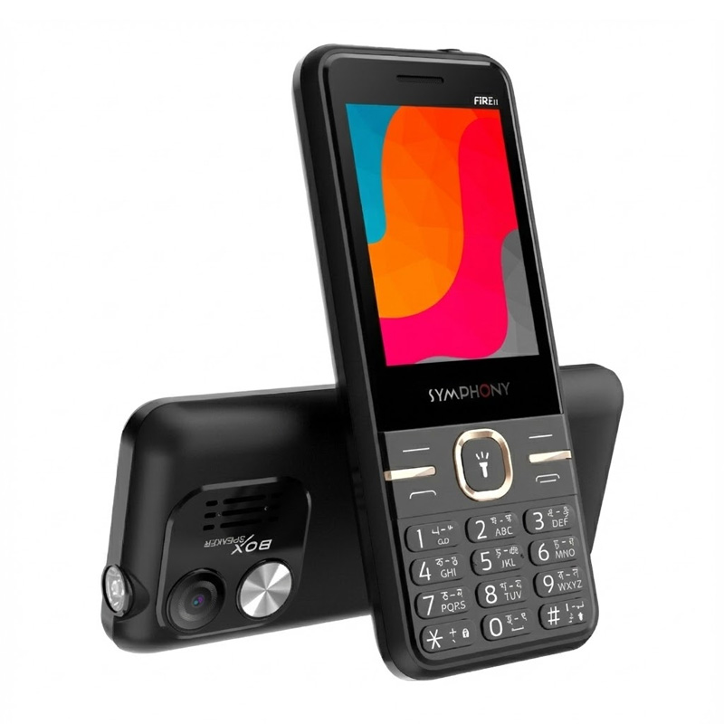 Picture of Symphony Fire 60 Dual SIM Feature Phone with Digital Camera and 4350 mAh Super Saving Battery, Multicolor (Best Price)