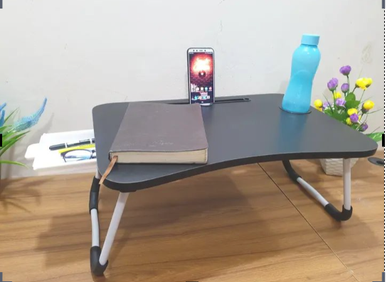 Picture of waterproof table ortable Foldable Home Laptop/Notebook Stand Desk/Table for Study Computer Laptop Desk Small Foldable Multi-Function Bed Desk Simple Dormitory Lazy Table Bed with Laptop Table