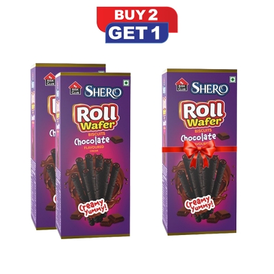 Picture of Shero Premium Roll Wafer Chocolate (10 gm x 10 pcs)
