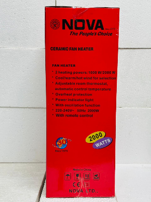 Picture of NOVA Ceramic Remote Control Fan Heater 2000W 