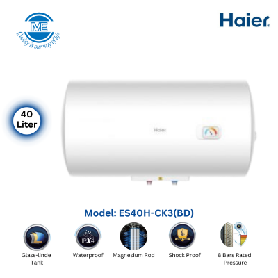 Picture of Haier 40 Litre Horizontal Water Heater/Geyser ES40H-CK3(BD)