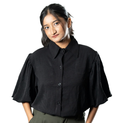 Picture of Mad Koffee Airy Drapes Shirt Top for Women – Eclipse