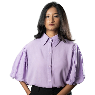 Picture of Mad Koffee Airy Drapes Shirt Top for Women – Bloom