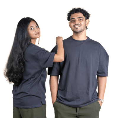 Picture of Mad Koffee Oversized Drop Shoulder T-Shirt – Burnt Ash