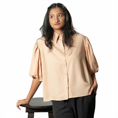 Picture of Mad Koffee Airy Drapes Shirt Top for Women – Sunset