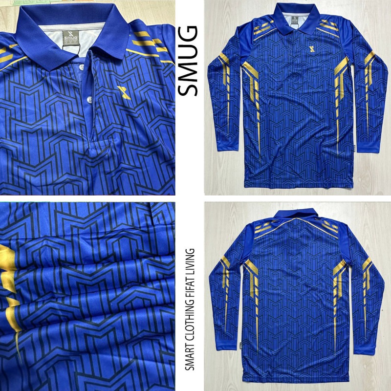 Picture of SMUG Premium POLO Full Sleeve Sports T-shirt Combo Pack -3 Pcs -Blue, Maroon and Green color