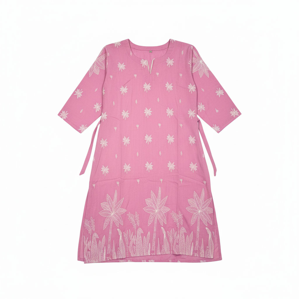 Picture of Ladies Design Kurti (Linen) – 2 Piece/ 1 Piece Gown