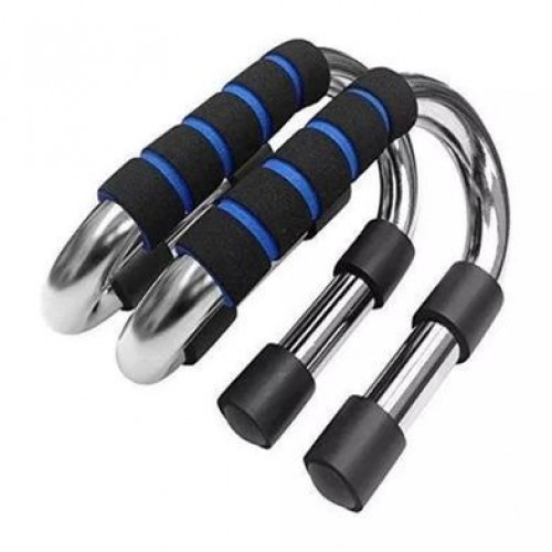Picture of 2 Pcs Push Up Bars - Black & Silver