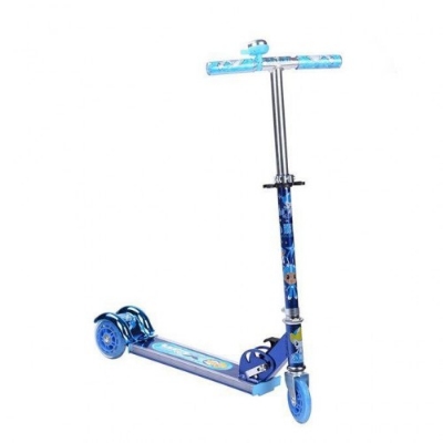 Picture of Three Wheel Folding Scooter - Blue