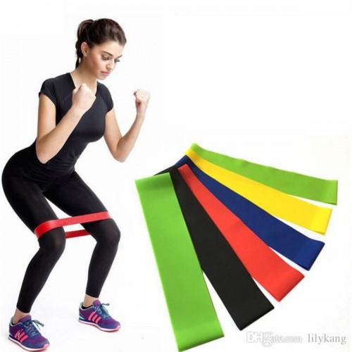 Picture of 5 Levels Resistance Bands Fitness Expander Natural Latex Sport Workout Rubber Elasitc Band for Fitness Home