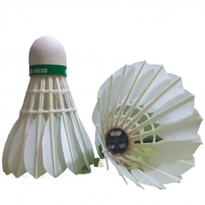Picture of Golden Wing Original GW-555 Shuttlecock Feather Badminton Shuttle Cocks - 12 Pcs