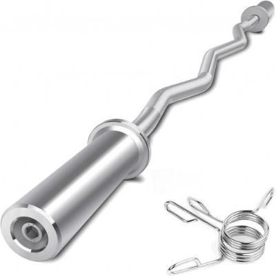Picture of Olympic EZ Bar with Spring - Silver