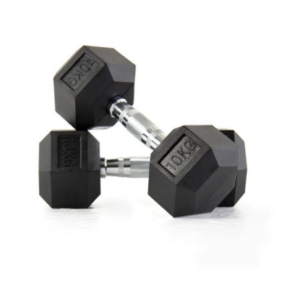 Picture of Hexagon Dumbbell (Single) 10Kg - Black