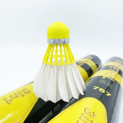 Picture of Pro Petrel 767 Professional Badminton Shuttle Cock - 3 In 1 - Goose Feather - PU Cork Head - 12 Pcs
