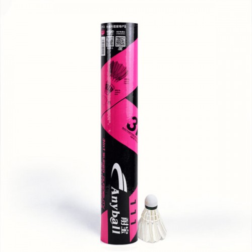 Picture of 3 in 1 Badminton Feather Shuttlecock Super Durable Anyball-111 - 12 Pcs