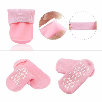 Picture of Foot Spa Gel Sock Silicone Socks for Women Moisturizing Callus Remover Dry Feet Spa Gel Socks