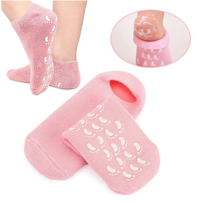 Picture of Foot Spa Gel Sock Silicone Socks for Women Moisturizing Callus Remover Dry Feet Spa Gel Socks