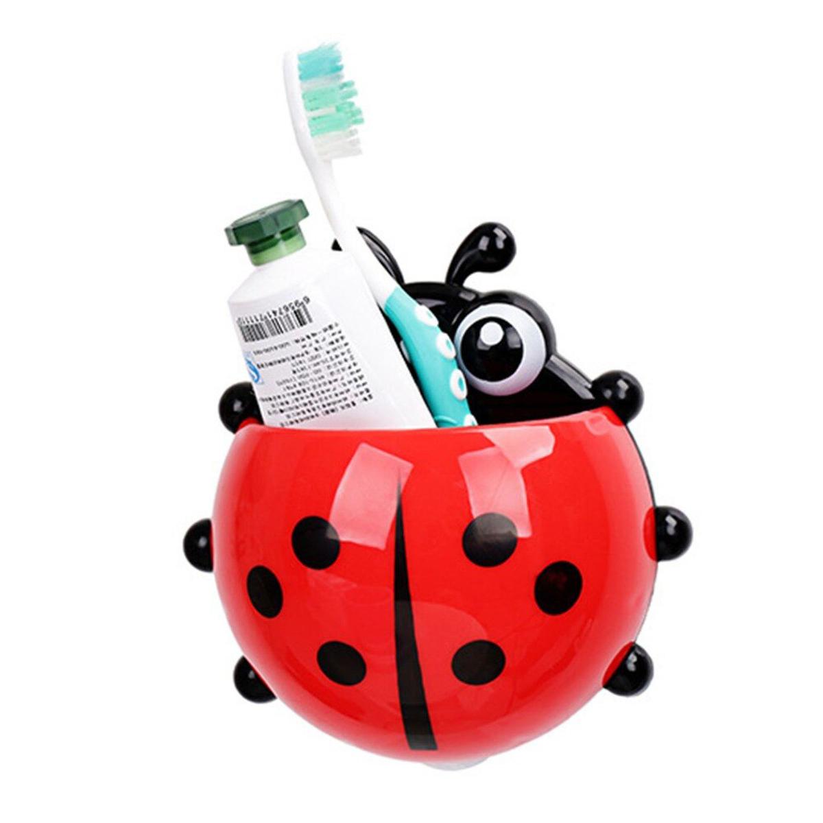 Picture of Ladybug Shaped Tooth Brush Holder 1pc - Red