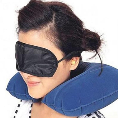 Picture of Traveling Aid- Neck Pillow, Earplug, Eye Cover 3 In 1 Set