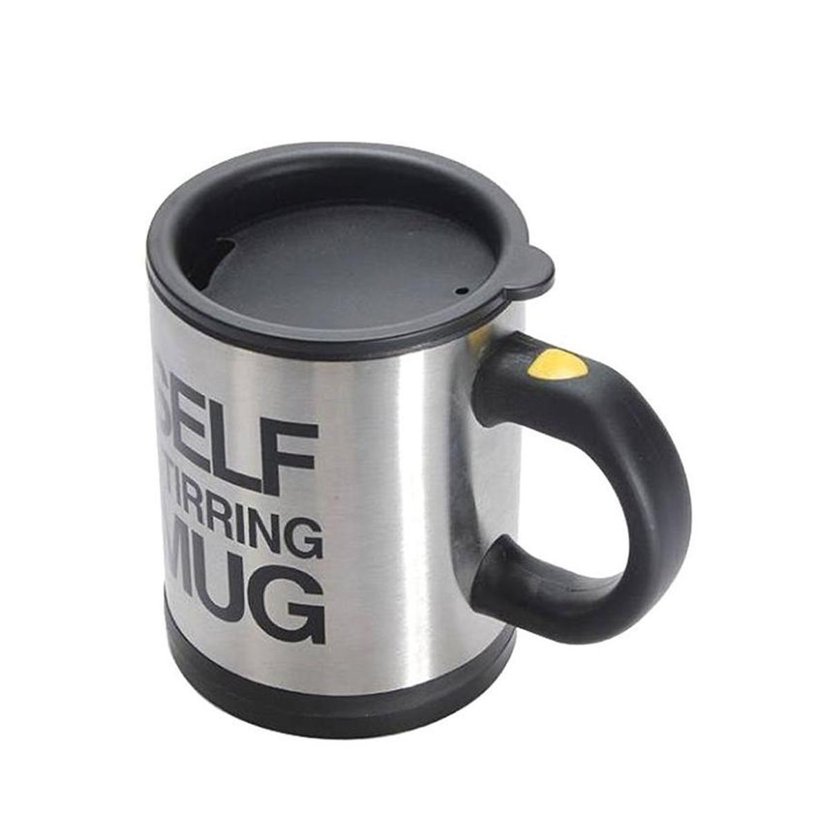 Picture of Self Stirring Mug - Silver and Black