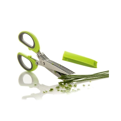 Picture of 5 Blade Kitchen Scissors - Green