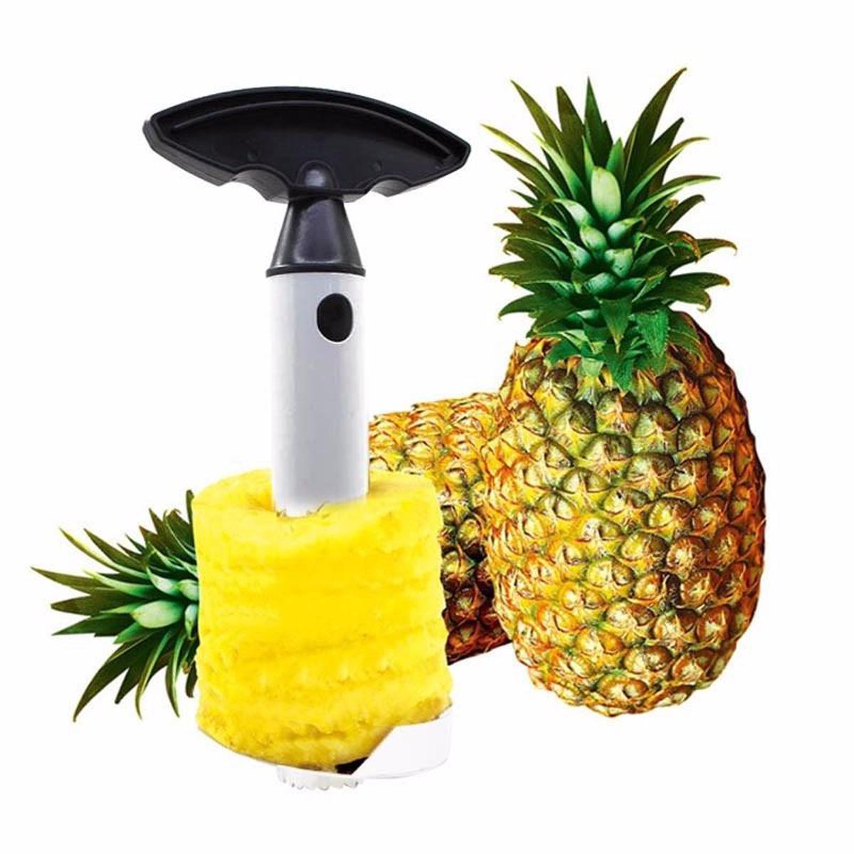 Picture of 3 in 1 Stainless Steel Easy Kitchen Tool Fruit Pineapple Corer Slicer - Silver