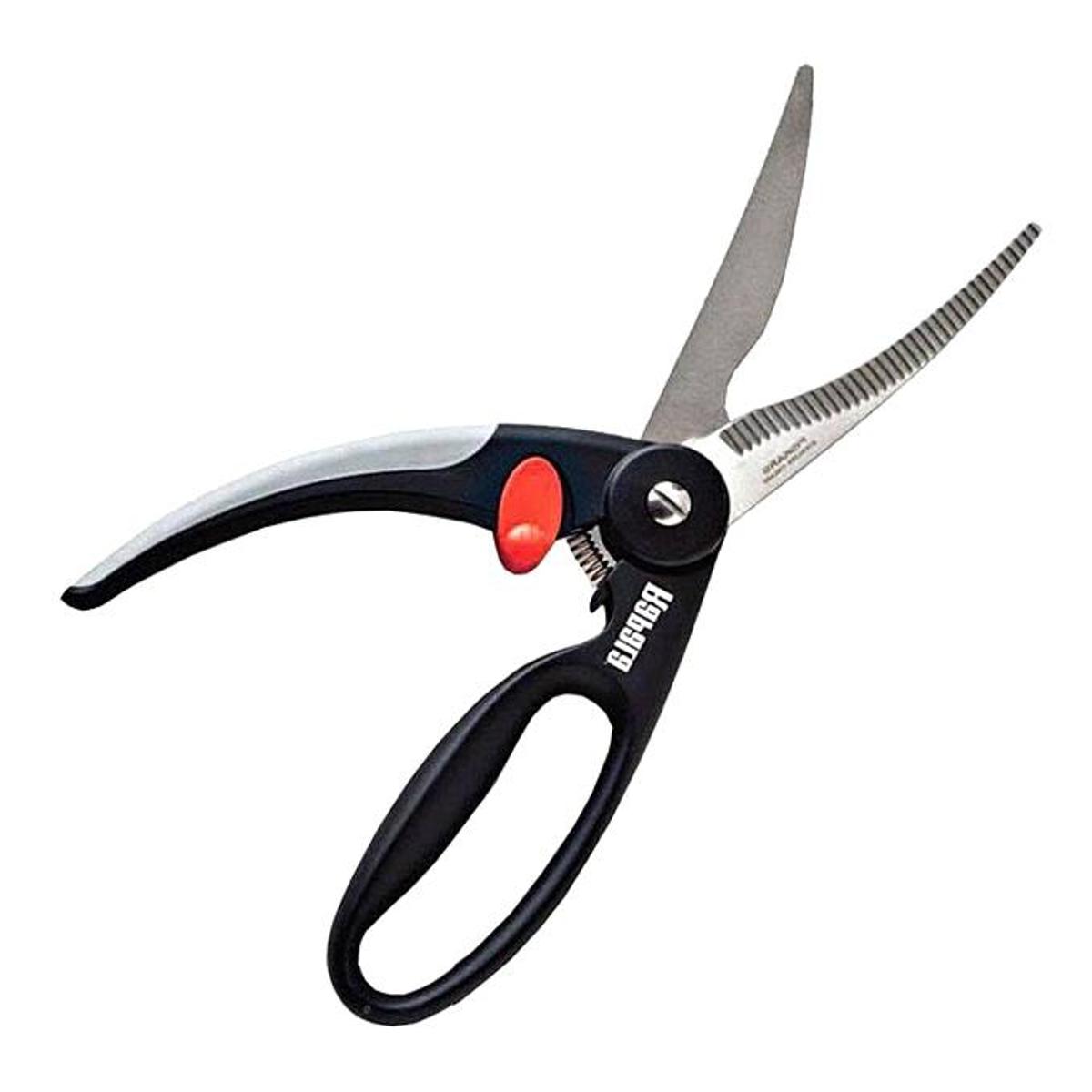 Picture of Kitchen Fish Cutting Scissor - Black and Silver
