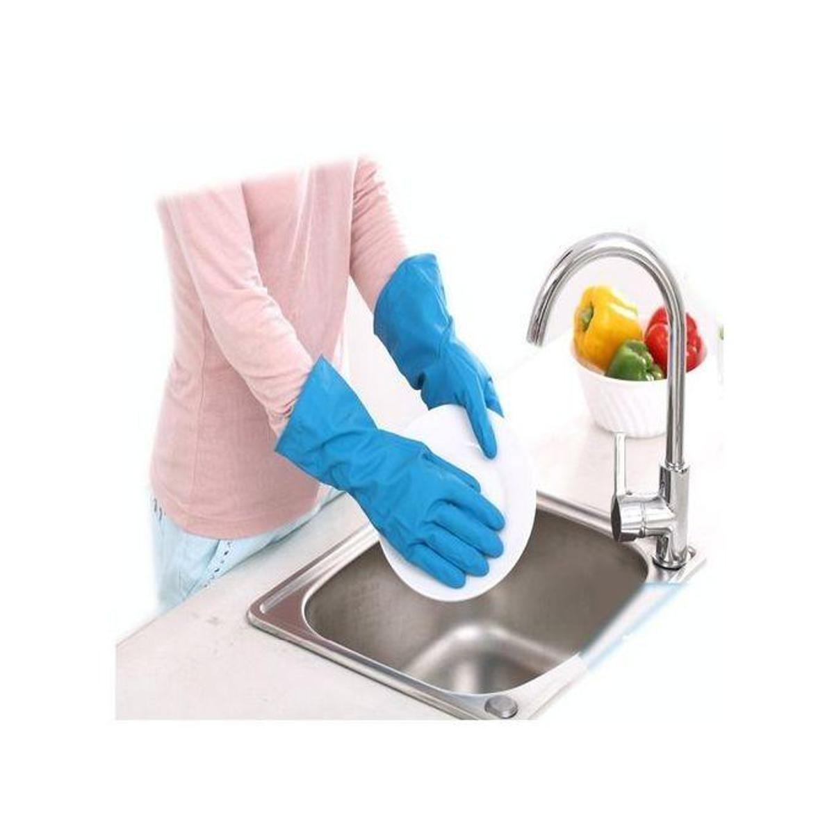 Picture of Half Hand Kitchen Gloves one Pair - Blue